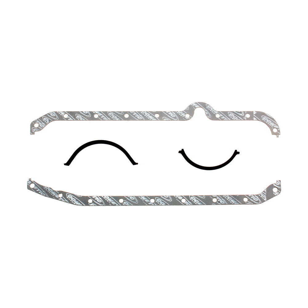 Chevrolet Gen-1 Small Block V8 .094in Fiber Oil Pan Gasket Kit, Right Side Dipstick, Thin Front Seal