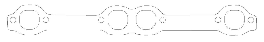 Chevrolet Gen-1 Small Block V8 .064in AM Exhaust Gasket Set, 1.500in x 1.470in Ports, 18 Degree Head