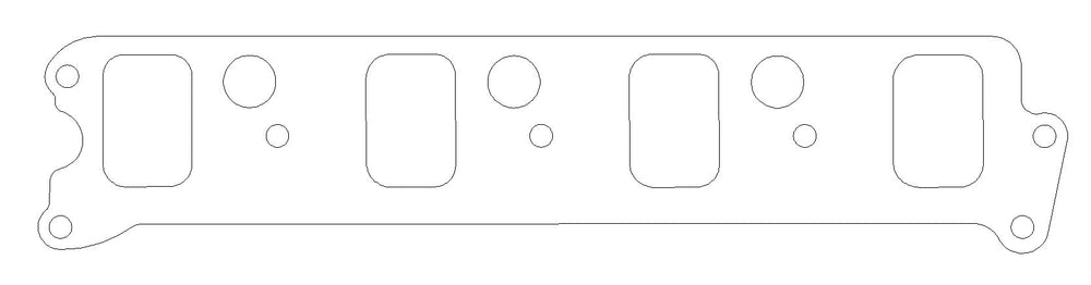 Chevrolet Gen-1 Small Block V8 .060in Fiber Intake Manifold Gasket Set, Brodix BD Heads