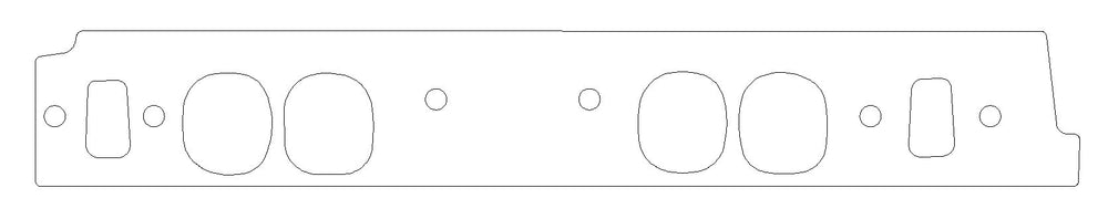 Chevrolet Mark-IV Big Block V8 .060in Fiber Intake Manifold Gasket Set, Brodix RR BB-O Heads