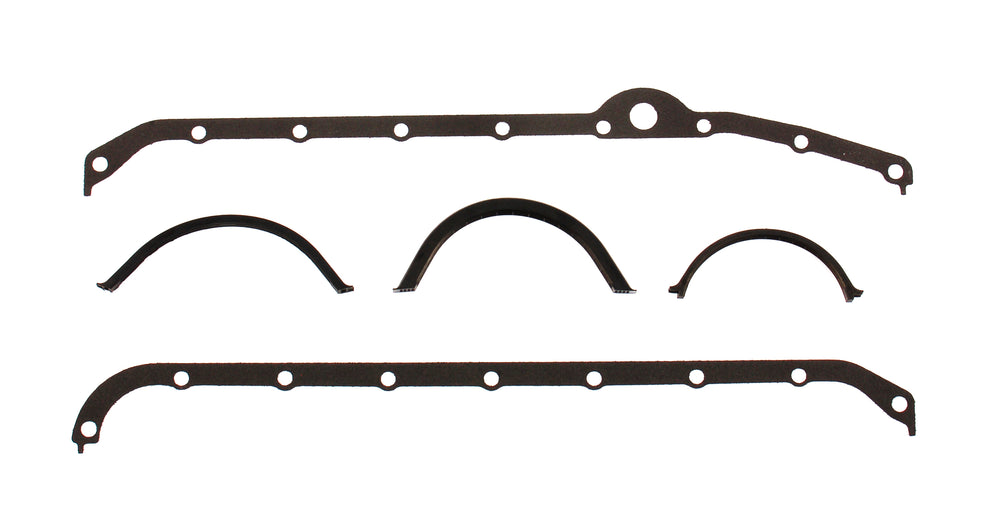 Chevrolet Gen-1 Small Block V8 Oil Pan Gasket Kit, Left Side Dipstick (Hole Removed), Clearance for
