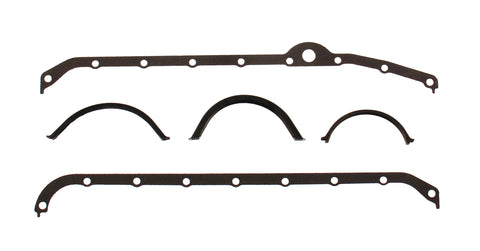 Chevrolet Gen-1 Small Block V8 Oil Pan Gasket Kit, Left Side Dipstick (Hole Removed), Clearance for