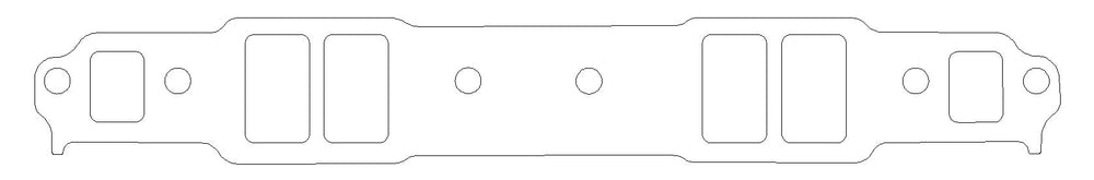 Chevrolet Gen-1 Small Block V8 .047in Fiber Intake Manifold Gasket Set, 1.240in x 2.100in Port