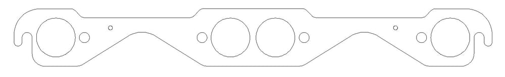 Chevrolet Gen-1 Small Block V8 .064in ArmorCore Exhaust Manifold Gasket Set, 1.500in Round Port, 23 De