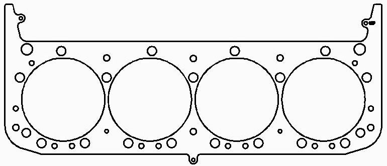 Chevrolet Gen-1 Small Block V8 .050in MLX Cylinder Head Gasket, 4.220in Bore, All Pro Heads, Round Bor