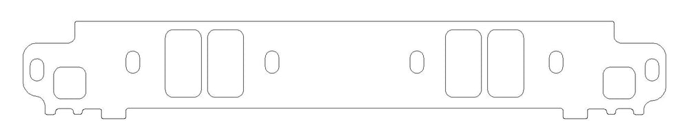 Chrysler Magnum V8 .047in Fiber Intake Manifold Gasket Set, 1.140in x 2.150in Port