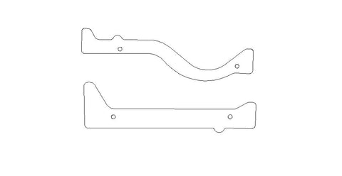 Chrysler Magnum V8 .047in Fiber Intake End Seals Kit, Front & Rear Crossovers