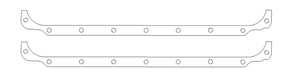 Chrysler R3 Block .094in Fiber Oil Pan Side Rail Gasket Set