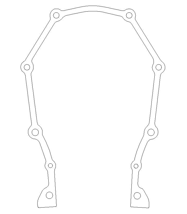 Chrysler B/RB .018in AFM Timing Cover Gasket
