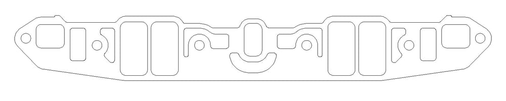 Chrysler LA V8 .060in Fiber Intake Manifold Gasket Set, With 4 BBL Carburetor
