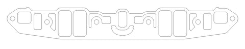 Chrysler LA V8 .060in Fiber Intake Manifold Gasket Set, With 4 BBL Carburetor