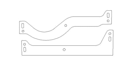 Chrysler LA V8 .060in Fiber Intake Rail Gasket Kit