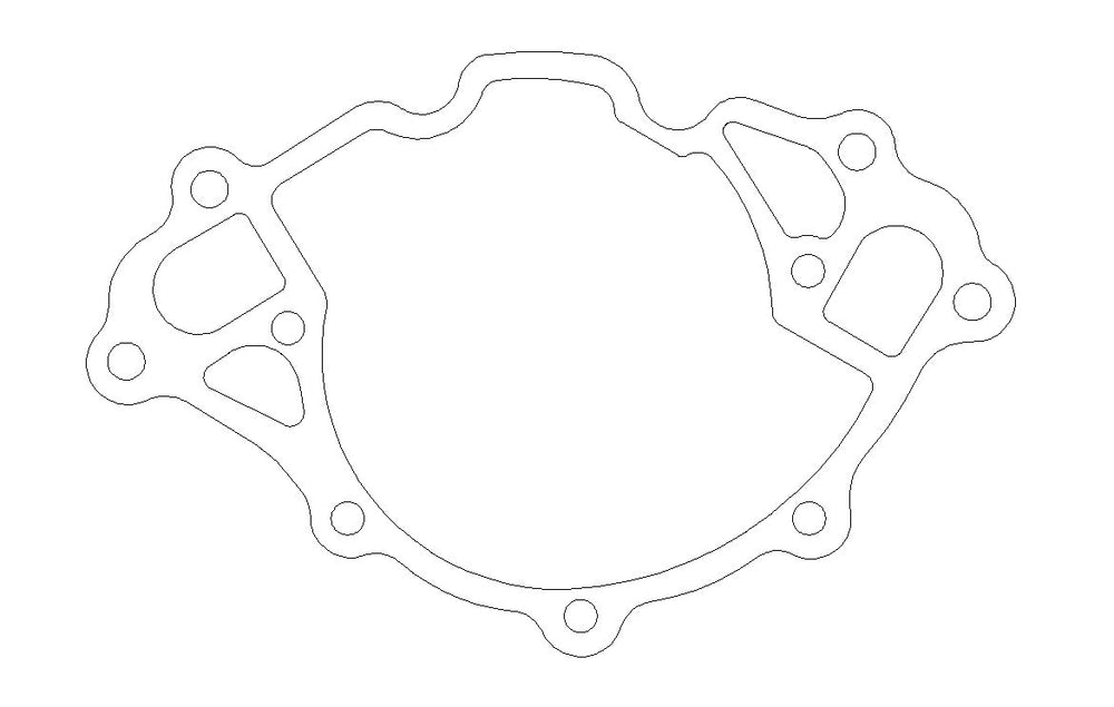 Ford 351W Windsor V8 .018in AFM Water Pump Gasket, SVO