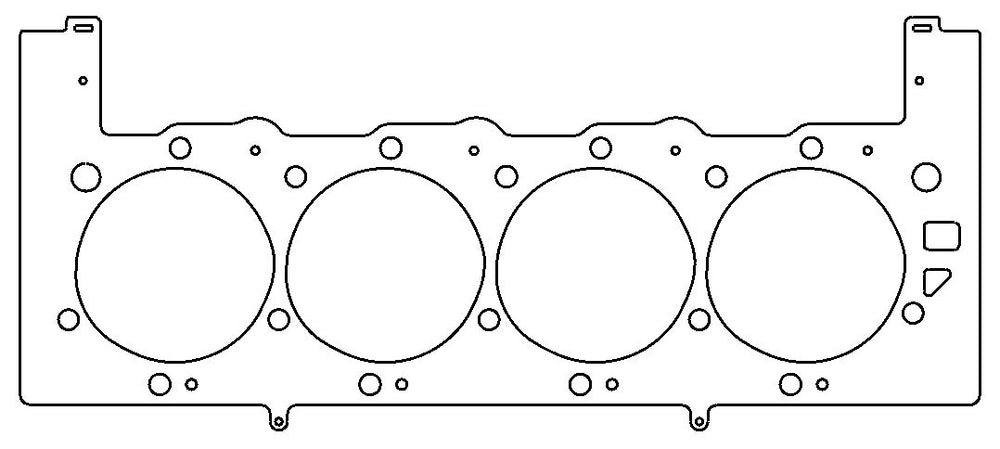 GM L18 Vortec 8100 Gen-VII Big Block V8 .040in MLS Cylinder Head Gasket, 4.350in Bore, LHS