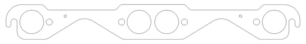 Chevrolet Gen-1 Small Block V8 .030in MLS Exhaust Manifold Gasket Set, 1.500in Round Ports