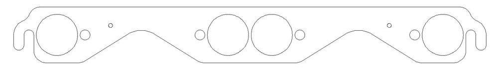 Chevrolet Gen-1 Small Block V8 .030in MLS Exhaust Manifold Gasket Set, 1.625in Round Ports