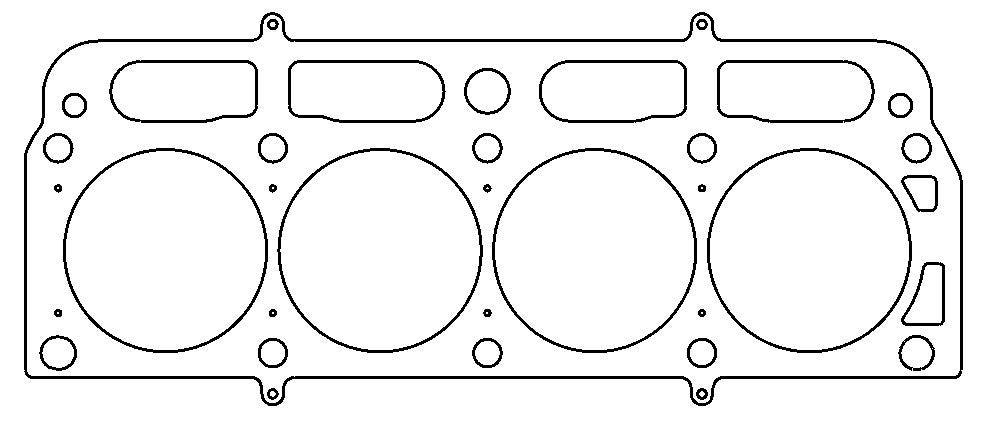 GM 1998-2003 L43/LN2 Gen-2 122 .075in MLS Cylinder Head Gasket, 90mm Bore