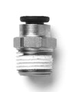 DEDENBEAR 5/32" OD QUICK DISCONNECT TO 1/8" NPT, NICKEL PLATED BRASS