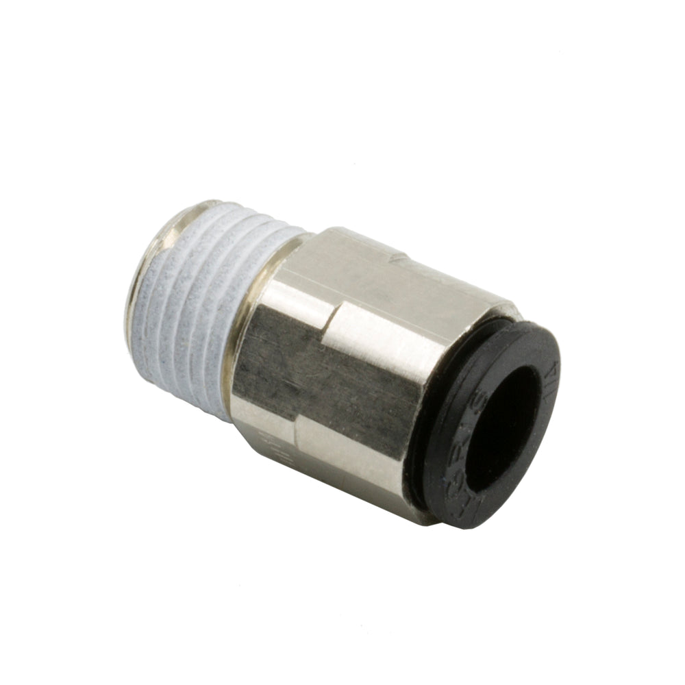 DEDENBEAR 1/4" OD QUICK DISCONNECT TO 1/8" NPT, NICKEL PLATED BRASS