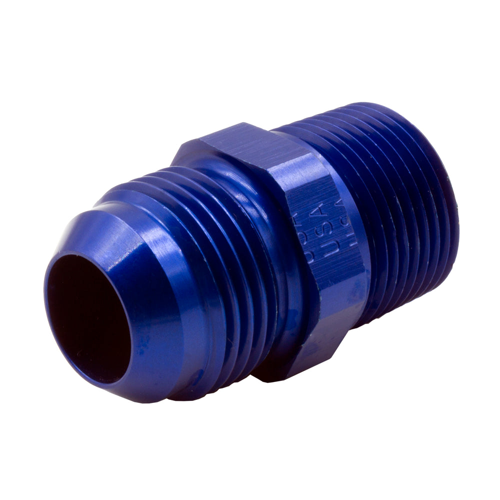 DEDENBEAR ADAPTER, 12 AN TO 3/4" NPT, BLUE ALUMINUM