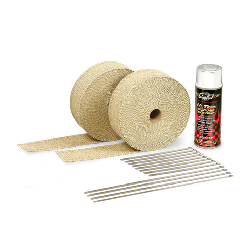 Automotive Exhaust & Header Wrap Kit - White