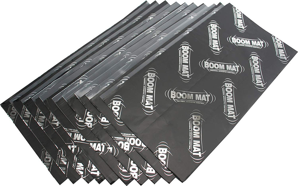 Boom Mat Damping Material - 12-1/2in x 24in (2mm) - 20.8 Sq Ft - 10 Sheets