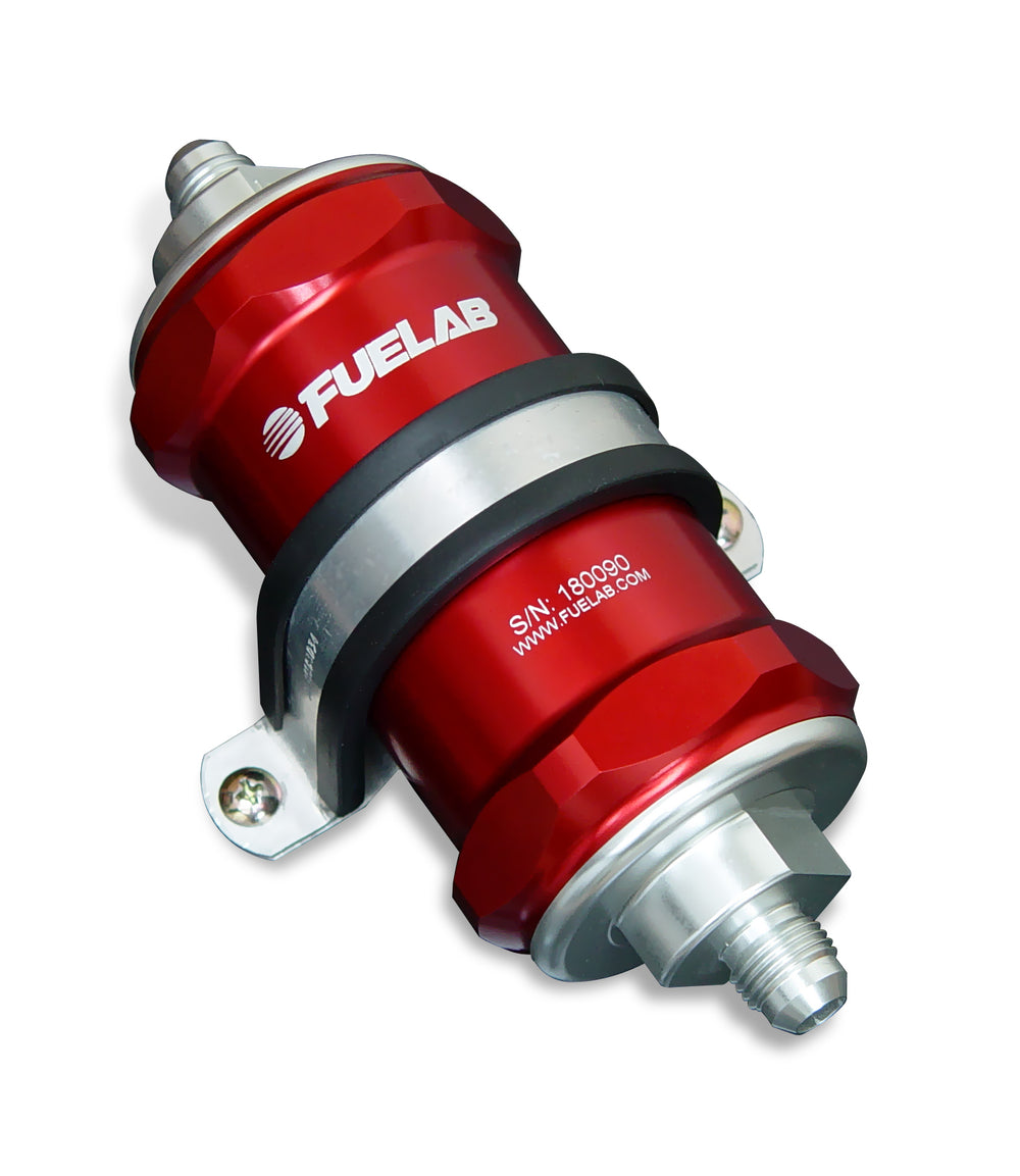 In-Line Fuel Filter, 75 micron, Integrated Check Valve