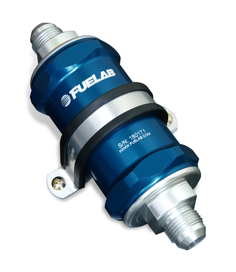 In-Line Fuel Filter, 6 micron, Integrated Check Valve