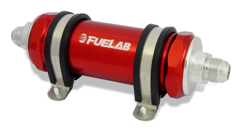 In-Line Fuel Filter, Long with Integrated Check Valve 40 micron