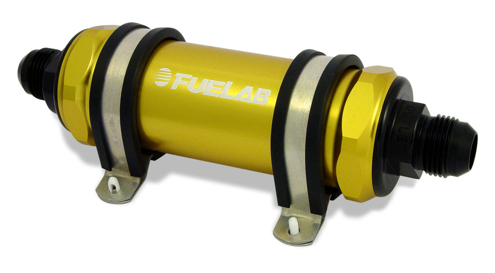 In-Line Fuel Filter, Long with Integrated Check Valve 40 micron