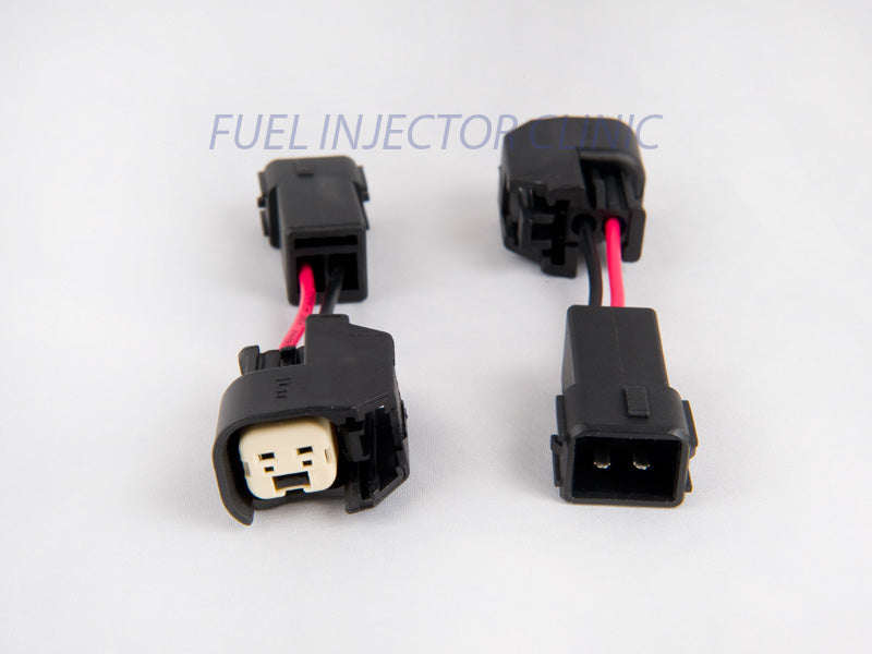 Set of 4 US Car/EV6 (female) to Honda OBD2 (male) injector plug adaptors
