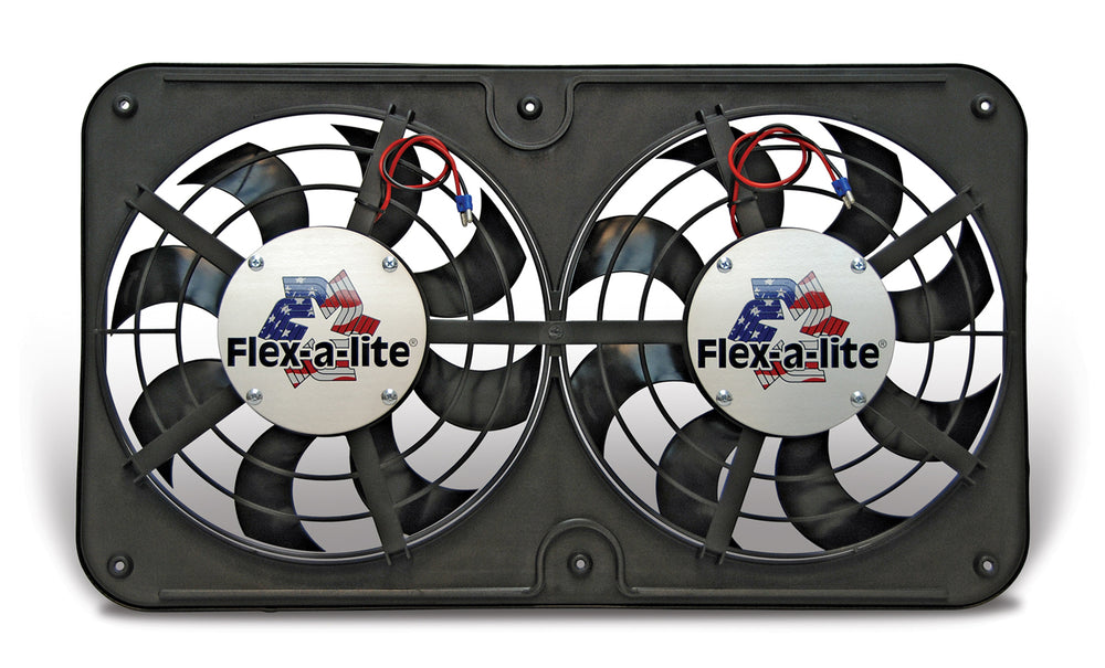 Flex-A-Lite Fan Electric 12 1/8" dual shrouded puller Lo-Profile S-blade  w/o controls