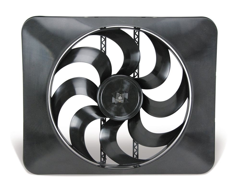 Flex-A-Lite Fan Electric 15" Black Magic X-Treme single shrouded puller w/o controls, universal