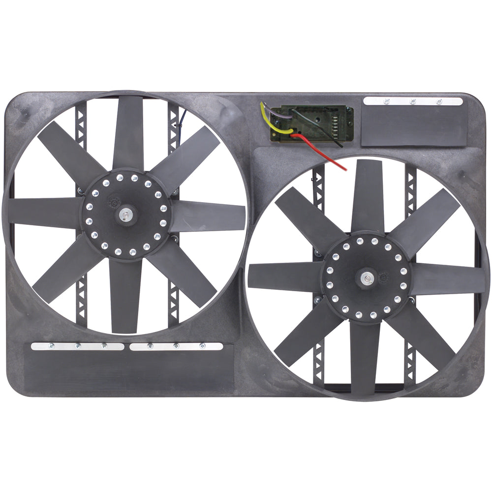 Flex-A-Lite Fan Electric 13 1/2" dual shrouded puller w/ variable speed control