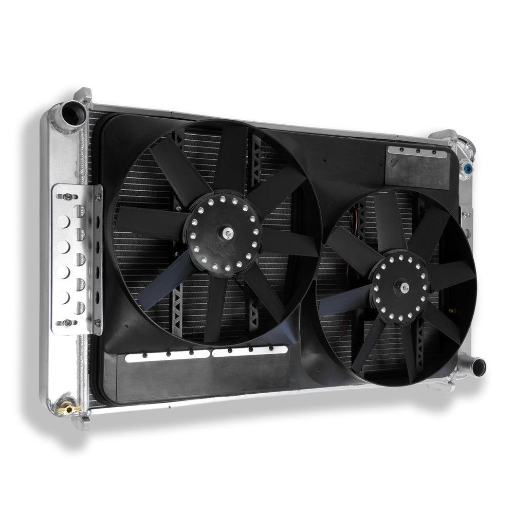 Flex-A-Lite Extruded Core Radiator and Dual Electric Fans 1973-1987 Full Size 1/2-ton GM Truck and SUV ***