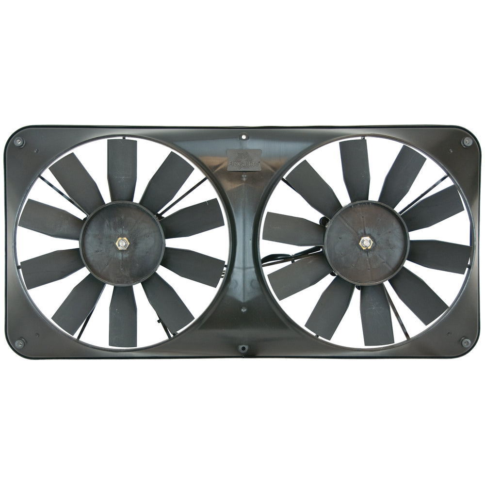 Flex-A-Lite Fan Electric 11" dual shrouded pusher or puller w/ controls