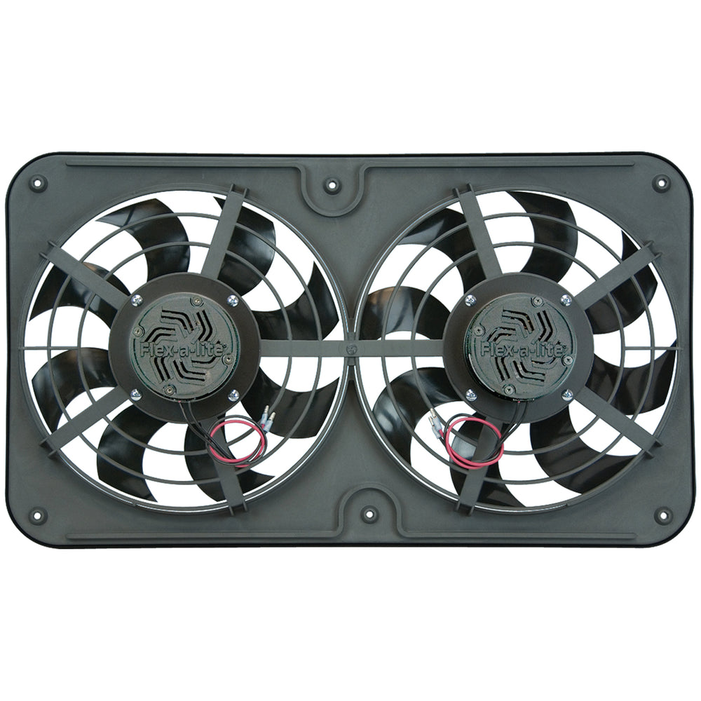 Flex-A-Lite Fan Electric 12 1/8" dual pusher or puller universal X-treme S-blade  w/ variable speed control