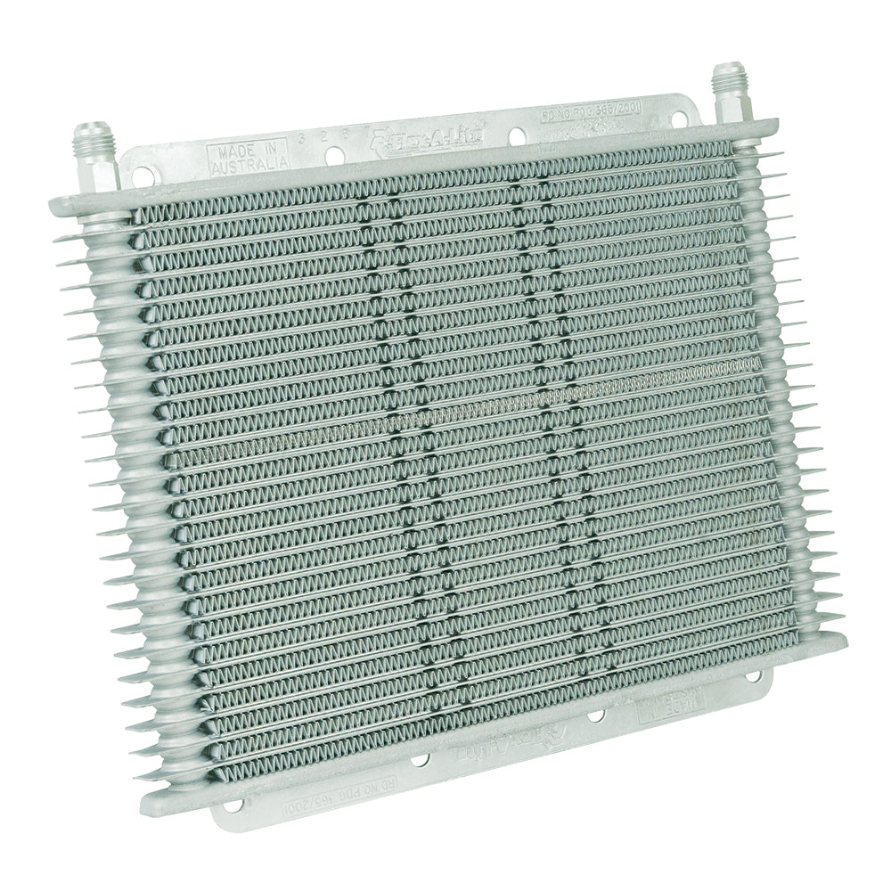 Flex-A-Lite Transmission Oil Cooler, 11" X 7-7/8" X 3/4", 23-row, -6AN