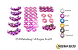 Ford Mustang (2005-2009) Titanium Dress Up Bolts Full Engine Bay Kit - DressUpBolts.com