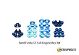 Ford Fiesta ST (2013-2017) Titanium Dress Up Bolt Engine Bay Kit - DressUpBolts.com