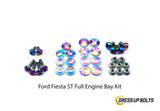 Ford Fiesta ST (2013-2017) Titanium Dress Up Bolt Engine Bay Kit - DressUpBolts.com