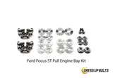 Ford Focus ST (2015-2018) Titanium Dress Up Bolt Engine Bay Kit - DressUpBolts.com