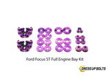 Ford Focus ST (2015-2018) Titanium Dress Up Bolt Engine Bay Kit - DressUpBolts.com