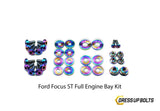 Ford Focus ST (2015-2018) Titanium Dress Up Bolt Engine Bay Kit - DressUpBolts.com