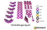 Acura TSX (2004-2008) Titanium Dress Up Bolts Engine Bay Kit - DressUpBolts.com