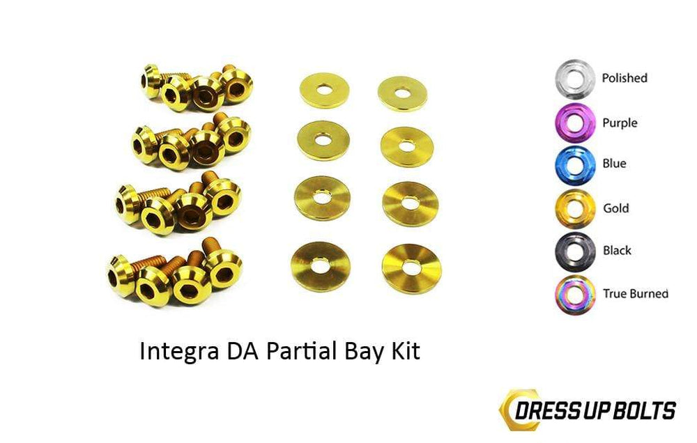 Acura Integra DA (1989-1993) Titanium Dress Up Bolts Partial Engine Bay Kit - DressUpBolts.com