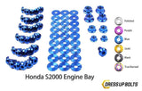 Honda S2000 (2000-2009) AP1/AP2 Titanium Dress Up Bolts Full Engine Bay Kit - DressUpBolts.com