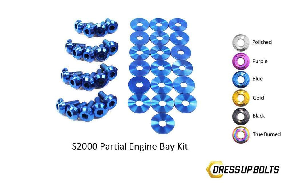 Honda S2000 (2000-2009) AP1/AP2 Titanium Dress Up Bolts Partial Engine Bay Kit - DressUpBolts.com