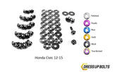 Honda Civic (2012-2015) Titanium Ti Dress Up Bolts Engine Bay Kit - DressUpBolts.com