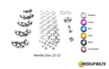 Honda Civic (2012-2015) Titanium Ti Dress Up Bolts Engine Bay Kit - DressUpBolts.com